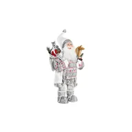 Ozdoby bożonarodzeniowe - Dekoracja świąteczna DKD Home Decor Father Christmas White Red Grey PVC Wood 32 x 20 x 64 cm - miniaturka - grafika 1