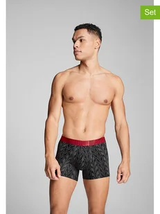 Puma Bokserki (2 pary) w kolorze czerwono-czarnym - Majtki męskie - miniaturka - grafika 1