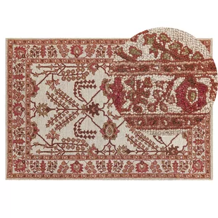 Dywan wełniany 140 x 200 cm pomarańczowo-beżowy ADILCEVAZ - Dywany Dywan wełniany 140 x 200 cm pomarańczowo-beżowy ADILCEVAZ - Dywany - miniaturka - grafika 1