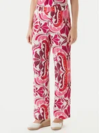 Spodnie damskie - Morgan Spodnie materiałowe 261-PMARIA Różowy Regular Fit - miniaturka - grafika 1