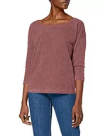 Koszulki i topy damskie - ONLY Damski top z rękawami 3/4 Oversize, Fioletowy (Dry Rose Dry Rose), L - miniaturka - grafika 1