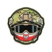 Odzież taktyczna i umundurowanie - M-Tac - Naszywka Emoji Poland №6 Kominiarka - PVC 3D - Camo - 51353606 - miniaturka - grafika 1