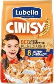 Lubella Mlekołaki Cinisy Zbożowe kwadraciki z cynamonem 250 g - Płatki śniadaniowe i musli - miniaturka - grafika 1