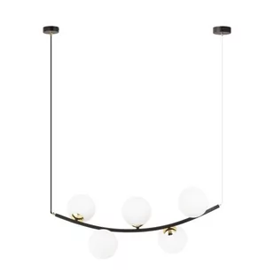 Ritz lampa wisząca 5xE14 czarna/biała 1298/5 - Lampy sufitowe - miniaturka - grafika 1