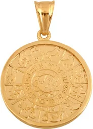 Złota zawieszka 585 fantazyjna zodiak prezent - Zawieszki - miniaturka - grafika 1