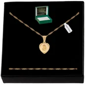 Biżuteria dla dzieci - ZŁOTY ŁAŃCUSZEK 925 + MEDALIK PREZENT NA KOMUNIĘ CHRZEST + GRAWER GRATIS - miniaturka - grafika 1