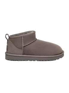 UGG Skórzane botki "Classic Ultra MIni" w kolorze lawendowym - Botki damskie - miniaturka - grafika 1