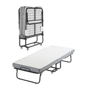 Łóżka - Łóżko składane z materacem piankowym 10 cm Łóżko metalowe 79 cm VEVOR - miniaturka - grafika 1