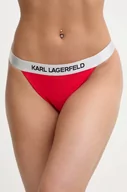Stroje kąpielowe - Karl Lagerfeld figi kąpielowe kolor czerwony - miniaturka - grafika 1