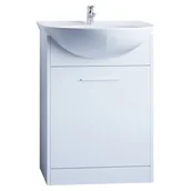 Szafki łazienkowe - Szafka pod umywalkę SLIM SL2 biały laminat - miniaturka - grafika 1