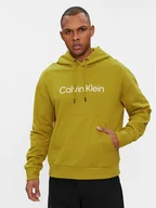 Bluzy męskie - Calvin Klein Bluza Hero K10K111345 Zielony Regular Fit - miniaturka - grafika 1