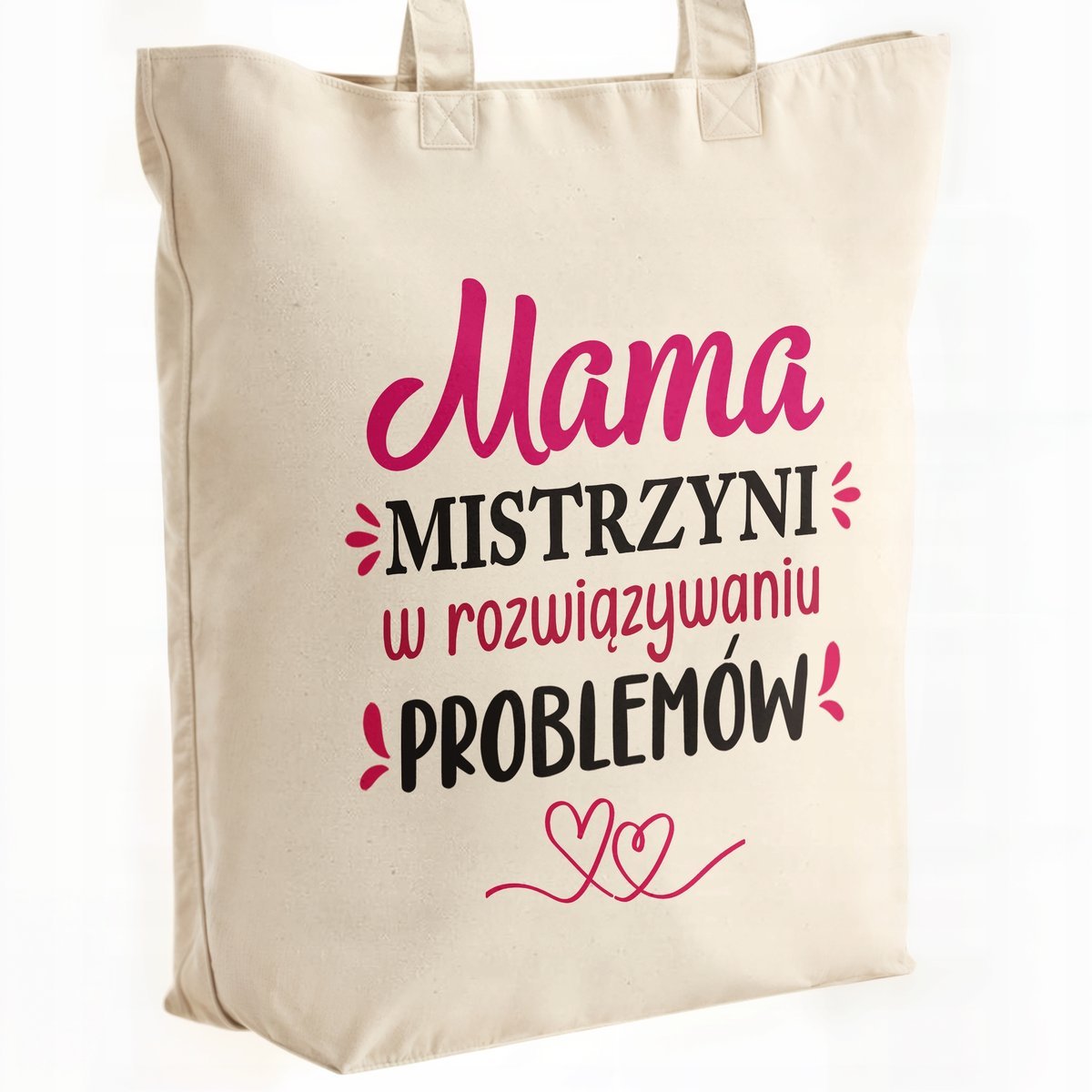 Torba bawełniana premium na zakupy Dzień Matki Prezent Mama Mistrzyni