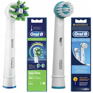2 Końcówki Oral-B Cross Action Ortho OC17-1 Care - Końcówki do szczoteczek elektrycznych - miniaturka - grafika 1