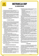 Instrukcje stanowiskowe BHP - IAD04 INSTRUKCJA OGÓLNA BHP W LABORATORIUM, FN - FOLIA SAMOPRZYLEPNA; (245X350MM) - miniaturka - grafika 1