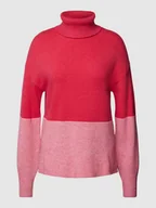 Swetry damskie - Sweter z dzianiny w stylu Colour Blocking model ‘VIRIL’ - miniaturka - grafika 1