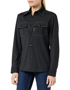G-STAR RAW Damska koszulka Officer Slim, Wielokolorowy (Dk Black Htr C914-7293), XS - Koszulki i topy damskie - miniaturka - grafika 1