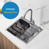 Zlewozmywaki - Zlewozmywak stalowy jednokomorowy 50x45 cm INOX od Velazo. - miniaturka - grafika 1