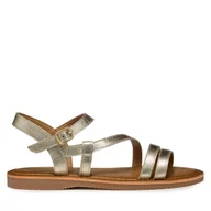 Buty dla dziewczynek - Sandały Geox J Eolie J55BSA 44 C2010 M Złoty - miniaturka - grafika 1