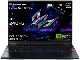 Acer Predator Helios Neo 16S AI PHN16S-71-95J5 16" FHD i9-275HX/64GB/1000GB/NVIDIA GF RTX 5070 Ti/Win11/ENG kbd/Black/2Y Warranty NH.QX7EL.003 - Laptopy - miniaturka - grafika 1