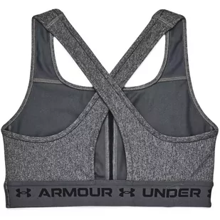 Biustonosz sportowy Under Armour Crossback Mid Heather Bra - Bielizna sportowa damska - miniaturka - grafika 4