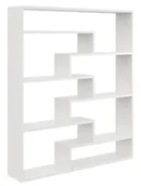 Regały - Skandynawski Regał Biały Wiszący Lub Stojący Dąb W1-P20 - miniaturka - grafika 1