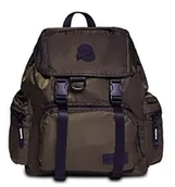 Plecaki - Invicta Plecak URBAN X , Zielony wojskowy - Kieszeń na tablet - Praca i wypoczynek, Biuro - Tkanina ECO Material - 16 LT - dla Mężczyzn Kobiet, Zielony wojskowy, Taglia unica, Casual - miniaturka - grafika 1