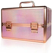 Kosmetyczki, organizery i kuferki - Kuferek kosmetyczny M na lakiery K105-9H golden - miniaturka - grafika 1