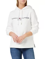 Bluzy damskie - Tommy Hilfiger Bluza damska Heritage Hilfiger Bluza z kapturem LS, biały, S - miniaturka - grafika 1
