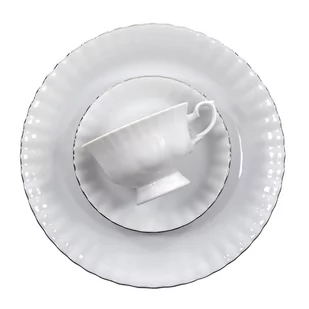 Serwis obiadowy dla 12 osób 44 ele. Iwona Platynowa Linia B357 - Serwisy obiadowe - miniaturka - grafika 1