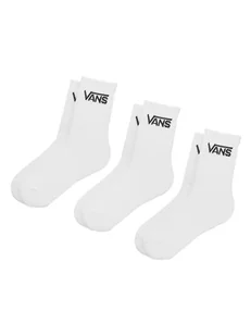 Zestaw 3 par wysokich skarpet damskich Vans BY Classic Crew White VN000XNQWHT1 - Skarpetki damskie - miniaturka - grafika 1