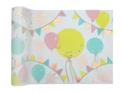 Dekoracje i nakrycia stołu na imprezę - Bieżnik urodzinowy Happy Birthday - 30 cm x 3 m - 1 szt. - miniaturka - grafika 1