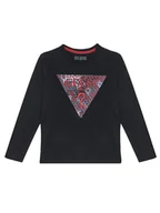 Bluzki damskie - Guess Bluzka L5BI04 I3Z14 Czarny Regular Fit - miniaturka - grafika 1