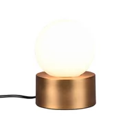Lampy stojące - Trio Rl Countess R59051004 lampa stołowa lampka 1x25W E14 biała/złota - miniaturka - grafika 1