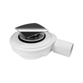 Syfony - Syfon brodzikowy Speed 2 fi50 mm czyszczenie z góry, mosiężny klik-klak chrom, nakładka kwadrat - miniaturka - grafika 1