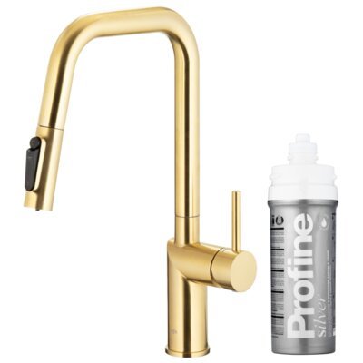 KFA Bateria kuchenna stojąca ARMATURA Duero Pure Style z filtrem wody Złoty szczotkowany PVD 6623-314-39