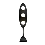 Lampy stojące - Lampa podłogowa AURA LP3 BL 3xE14 - czarny/opal - miniaturka - grafika 1