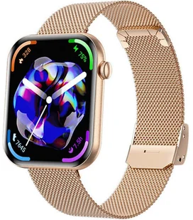 Zegarek Damski SMARTWATCH RUBICON RNCF49 gold/rosegold mesh - Smartwatch - miniaturka - grafika 1