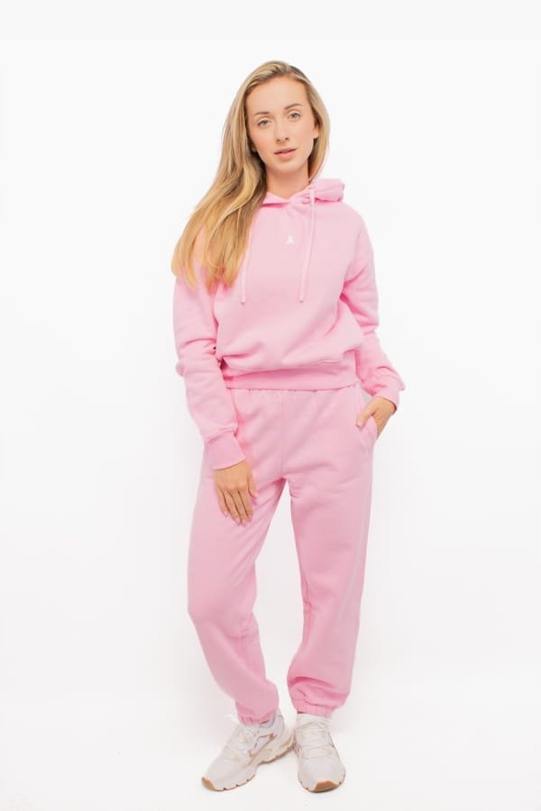 Spodnie dresowe damskie Patrizia Pepe 8P0618 J079 różowy - Pants: 40