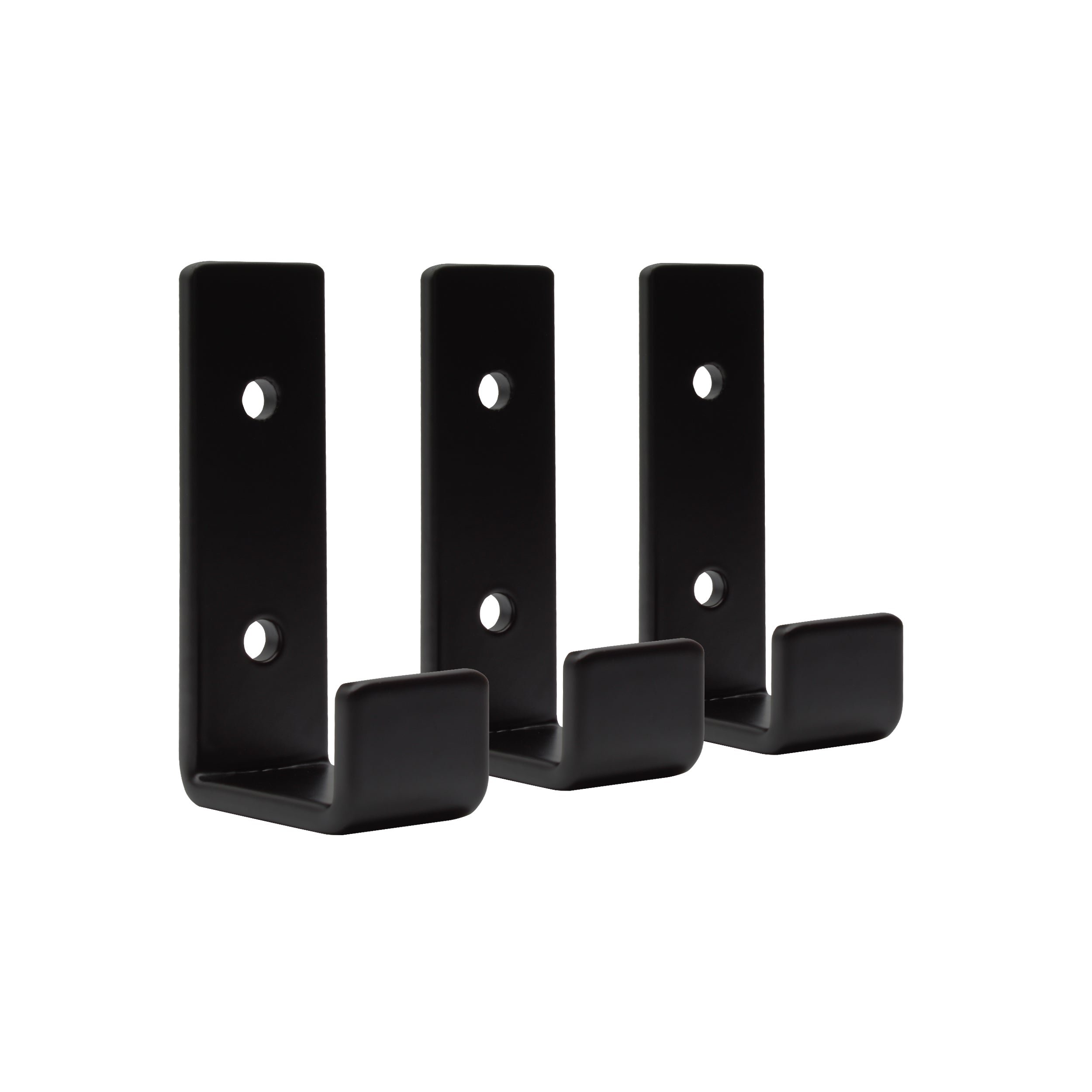 Wieszak ścienny Natural Goods Berlin KREUZBERG, wieszak na płaszcze, wieszak do szatni, wieszak na ręczniki, czarny, 3 szt