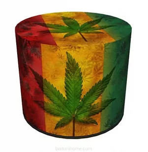 Sunlovers Sunlovers, pufa, Rasta, 40x40 cm - Pufy i podnóżki - miniaturka - grafika 1