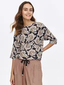 Bluzki damskie - Bluzka w wzorem paisley - miniaturka - grafika 1