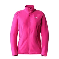 Bluzy sportowe damskie - Bluza The North Face 100 Glacier Full-Zip 0A5IHO1461 - różowa - miniaturka - grafika 1