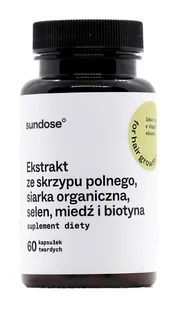 Sundose For Hair growth, 60 kapsułek (data ważności: 26.02.2024) - Włosy, skóra, paznokcie - miniaturka - grafika 1