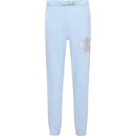 Spodnie sportowe damskie - CALVIN KLEIN JEANS Spodnie dresowe | Regular Fit - miniaturka - grafika 1