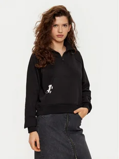 KARL LAGERFELD Bluza A1W20058 Czarny Regular Fit - Bluzy damskie - miniaturka - grafika 1