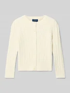 Swetry dla dziewczynek - Kurtka o kroju regular fit z imitacji dzianiny model ‘Banded’ - miniaturka - grafika 1