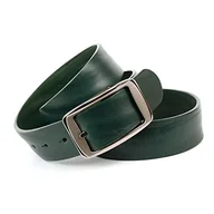 Paski - Anthoni Crown Pasek męski, Zielony (Dunkelgrün 050), 110 - miniaturka - grafika 1