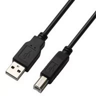 Kable komputerowe i do monitorów - Kabel GoGEN USB A/USB B, 5m (USBAB500MM01) Czarny - miniaturka - grafika 1