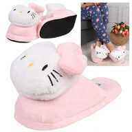 Kapcie damskie - Hello Kitty Jasnoróżowe Kapcie/papcie damskie, miękkie, ciepłe 40-41 EU - miniaturka - grafika 1