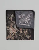 Krawaty i muchy męskie - poszetka classico pc8 czarna - miniaturka - grafika 1